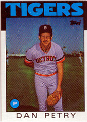 1986 Topps Baseball Cards      540     Dan Petry